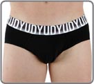 Line based on the black and the white. Printed waist band. Gradation of colors. Majority cotton.