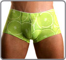 Green lemon, an acidulous design, for very alive underwear. A surprising printed pattern.