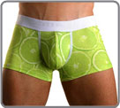 Green lemon, an acidulous design, for very alive underwear. A surprising printed pattern.