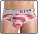 Marine line, casual style, to carry with pleasure everyday with a denim. Elastic cotton/polyamid material for a perfect comfort. Waist band with REPLAY logo. Lined at the front.