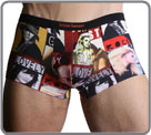 Coloured patterns, Little coiled waistband. Made with viscose (natural material). Lined at the front. Very nice product.