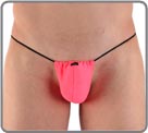 Intense fluorescent colour. String thong, round elastic, among smaller Width by...