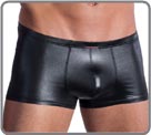 Material very fluid and light, reflections metal. Unlined front pouch.