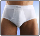 One of the sexiest briefs with a front pouch known as the Kangaroo briefs. This is a reliable value. The waistband and the crutch are edged with a soft material both on the inside and on the outside in order to avoid contact with the elastics.