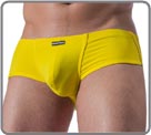 Special cut Sprint pants, running short design on sides. High quality polyamid material, extensible. Unlined front pouch.