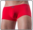 The mini pants cut of Manstore. High quality polyamid material, extensible. Unlined front pouch.