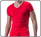 V-neck tee-shirt of the new line M200, more fine and soft material. Optimum comfort