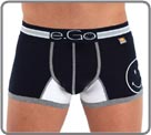 The Smiley collection by e.Go. Maxi in a lovely combination of marine and grey, with an American college feel. E.Go waistband with a Smiley in the �O�. A design that exudes a happy attitude. Unlined front pouch.