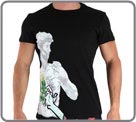 Designed by Maïté Kopec. Graffiti on the leg, showing David. Why David? This statue is often targeted by graffi ti writers. David has multiple symbolism, he embodies masculine perfection, bravery and audacity. Unlined front pouch.