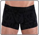 BA Song, line connected. A Maxi print cotton elasthan. Printout of two-tone Rock and Roll singers. Waist band Black Addict comfortable microfibre.