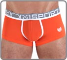 A Hipster polyamid elastane sensitive which allows the skin to breathe and prevents overheating, which is perfect for the sport. Colorful patterns enhanced with white planks, "68" embroidery. Waist band in microfibre grey/white.