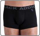 A new vision of the military trend in an air force style. A black style with navy blue details: waistband, label and pocket. New: a real back pocket in navy blue and black stripes.