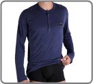 A long sleeve tshirt with many added quality details: buttons, shoulder loops and military style label. A micromodal range allowing us to pursue our committment to ecology (renewable material) while offering a very soft touch.