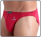 A hipster made in the Plume range material, in elasthan polyamide. Contrasting Cobra transfer. A fabric waistband for greater comfort. A refined style with an Asian touch.