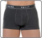A comfortable and soft material for this classic cut trunk Rubber waistband with logo. Unlined front pouch.