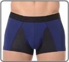 Boxerbrief in a flowable fabric, ideal for sport, with yokes in aery mesh the...