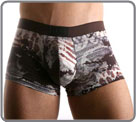 Camouflage/animal printed pattern to discover� Brown girdle very soft. Hom logo in the center..