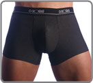 Elegante and chic line. Soft white strip on a black cotton base. Logo waist band.
