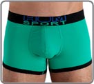 Boxerbrief of cotton elasthan with the bright colors. Borderings and waist band bring more look to the model. Freshness and ice floe effect very tendency.