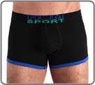 Boxerbrief of cotton elasthan with the bright colors. Borderings and waist band bring more look to the model. Freshness and ice floe effect very tendency.