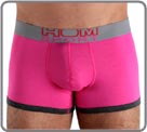 Boxerbrief of cotton elasthan with the bright colors. Borderings and waist band bring more look to the model. Freshness and ice floe effect very tendency.