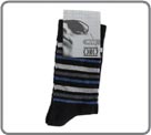 ORO sock, Jersey mesh, Stripes pattern. Majority cotton.