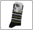 ORO sock, Jersey mesh, Stripes pattern. Majority cotton.