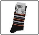 ORO sock, Jersey mesh, Stripes pattern. Majority cotton.
