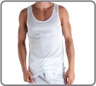 Derek Rose since 1926. High quality, long staple. Fabric is combed and mercerised for superior softness, smoothness and longevity. Undershirts feature long body for perfect fit.