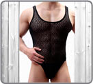 Pleasant material for this semi-transparent bodysuit with a graphic pattern. No...