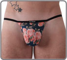 Imprim� de roses sur un fond jeans (imprim�). Mati�re microfibre tr�s douce...