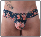 Imprim� de roses sur un fond jeans (imprim�). Mati�re microfibre tr�s douce...