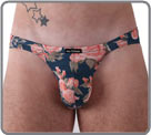 Imprim� de roses sur un fond jeans (imprim�). Mati�re microfibre tr�s douce...