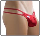 Fine material unlined. Double strings on sides. Triangle behind.