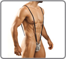 Body string, dans sa version tr�s minimaliste ! Des liens sur les c�t�s peuvent �tre pr�sents ou pas, selon vos envies, pour deux aspects visuels diff�rents. Poche non doubl�e.