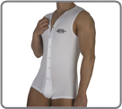 Body Shorty en coton. Fermeture par boutons pression jusqu'� la braguette. Logo ES poitrine. Pas d'ouverture � l'entre-jambes.