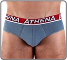 Set of 3 briefs (1 red, 1 black and 1 grey) made of an extra stretch and The a...