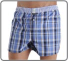 Boxershort 100% cotton combed dyed wire, American cut with back piece, brief inside majority jersey cotton with for a perfect maintenance without compression. Elastic waist band with contrasted fabric, 2 engraved buttons.