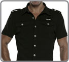 Short-sleeved shirt, made of very comfortable and breathable stretch cotton It...