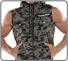 Semi-fitted sleeveless jacket, made of very comfortable and breathable stretch...