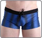 Short de bain avec ceinture contraste lastique et cordon de serrage extrieur...