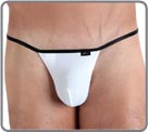 String thong, flat elastic like tanga, mini underwear... but not too much. Back...