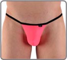 Couleur fluo intense. String ficelle, lastique plat faon tanga, le mini mais...