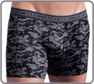 Le camouflage en mode masculin et la fine microfibre extensible forment une La...