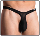 This minimalist thongs is made in a very soft material. It only hides the part...