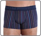 A multicoloured stripe available in two colours: grey and navy blue. A on which...