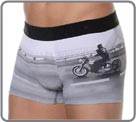 Go on an adventure on the American roads with this boxerbrief made of polyamide...