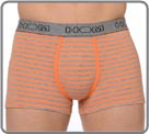 Pack of 2 boxerbriefs (1 solid orange and 1 with grey and orange stripes) ideal...