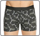 Boxerbrief in thick and warm cotton and moda with pattern and colour of army of...