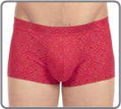 A printed gold on a material red Microfiber, comfort and originality...